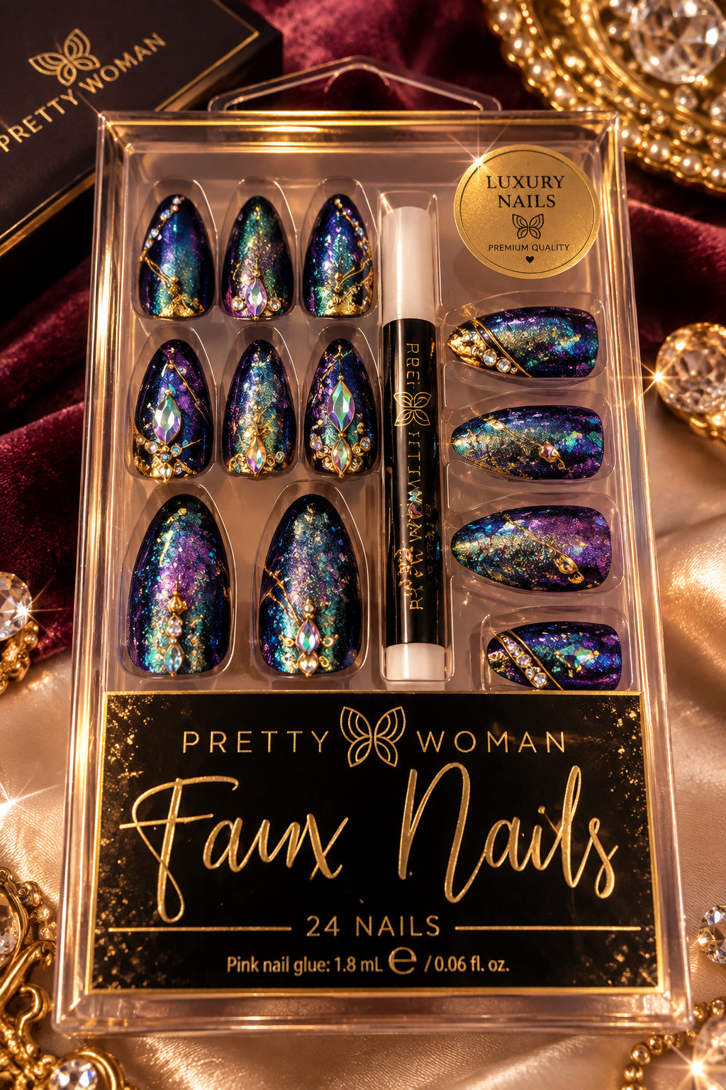 Pretty woman nails design